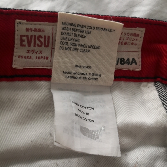 Authentic RARE Evisu custom made embroidered jeans - Picture 9 of 14